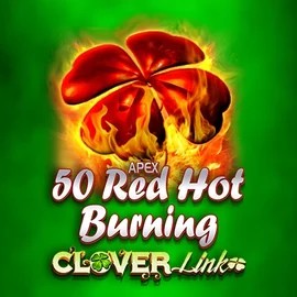50 Red Hot Burning Clover Links logo by Novomatic at Bonuskong Casino