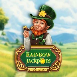 Rainbow Jackpots Megaways online game logo by Red Tiger Gaming on bonuskong-kasino.de